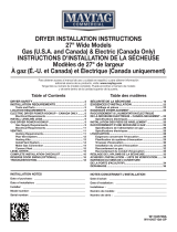 Maytag MGDP575GW Installation guide