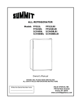 Summit FF521BL Owner's manual