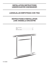 Whirlpool UDT518SAHP Installation guide