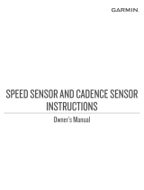 Garmin 2-010-12845-00 Speed Sensor and Cadence Sensor Owner's manual