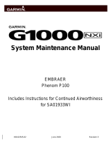 Garmin Embraer Prodigy 100 NXI Owner's manual
