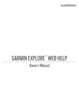 Garmin Explore Web Help Owner's manual
