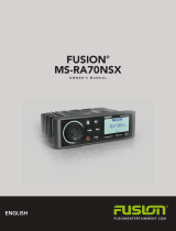 Fusion Fusion MS-RA70NSX Marine Stereo Owner's manual