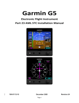 Garmin G5 Certified User manual