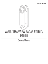 Garmin Varia RTL510 Bike Radar Owner's manual