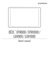 Garmin Dezl OTR800 Owner's manual