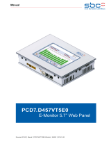 SBC E-Monitor PCD7D457VT5E0 Owner's manual