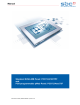 SBC pWeb Panel MB PCD7-D4xxxT5F Owner's manual