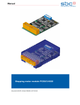 SBC PCD2.H222 & PCD3.H222 stepper motor module Owner's manual