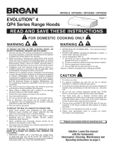 Broan QP436SS Owner's manual