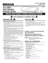 Broan QS242BL Owner's manual