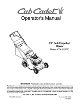 Cub Cadet E977C Owner's manual