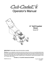 Cub Cadet 997 Owner's manual