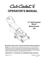 Cub Cadet 12A-979I100 Owner's manual