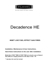 Flavelfires Decadence HE Gas Fire User manual