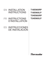 Thermador T18ID905RP Installation guide