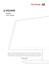 ViewSonic VG2440 User guide