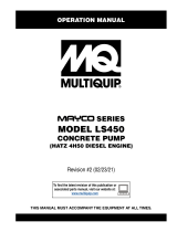 MQ Multiquip LS450 Operating instructions
