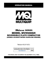 MQ Multiquip MVH508GH Operating instructions