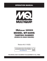 MQ Multiquip MT60HS Operating instructions