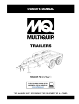 MQ Multiquip Trailers Operating instructions
