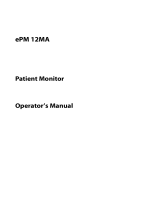 Mindray ePM 12MA User manual