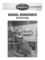 Eastwood Manual Iron Worker Operating instructions