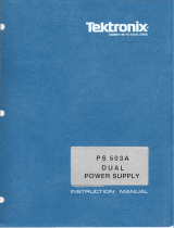 Tektronix PS 503A User manual