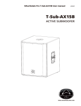 Wharfedale Pro T-Sub-AX15B User manual