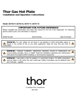 Thor GE756-N Installation And Operation Instructions Manual