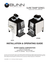 Bunn Sure Tamp® Steam Installation guide