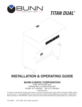 Bunn Titan® Dual DBC® 120/240V Brewer Installation guide