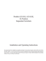 American Dynamics AD1416 Installation And Operating Instructions Manual
