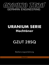 Ground-Zero GROUND ZERO GZUT 28SQ Uranium Series Tweeter Owner's manual