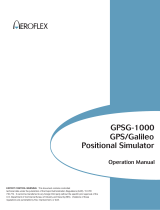 Aeroflex GPSG-1000 Operating instructions