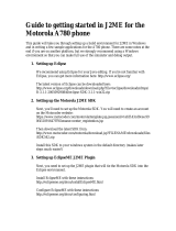 Motorola A780 Manual To  Getting Started