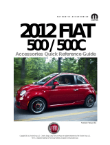 Fiat BLUE&ME 2012 500c Accessories Quick Reference Manual