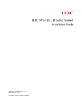 H3C MSR830-10HI-GL Installation guide