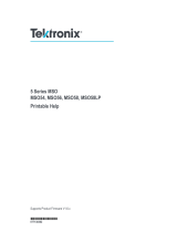 Tektronix MSO54 Printable Help