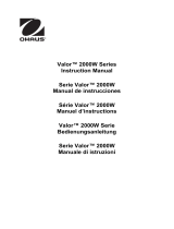Ohaus V22XWE6T User manual