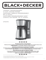 BLACK DECKER CM2045B-1 Thermal Programmable 12-Cup Coffee Maker User manual