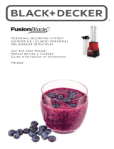 Black and Decker Appliances FusionBlade PB1002 User guide