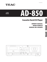 TEAC AD-850 Owner's manual