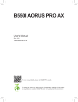 Gigabyte B550 GAMING X User manual