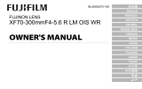 Fujifilm XF70-300mmF4-5.6 R LM OIS WR Owner's manual