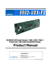 Cobalt Digital 9902-UDX-FS 3G/HD/SD-SDI Dual-Channel User manual