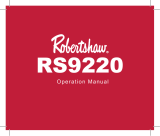 Robertshaw RS9220 Operation User manual