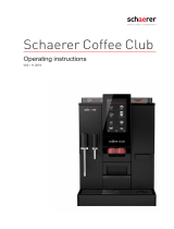 Schaerer Coffee Club Operating Instructions Manual