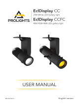 ProLights 25W White LED gallery light, constant current to be connected to external PSU & Driver User manual