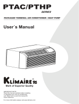 Klimaire PTAC09H352-KC User manual